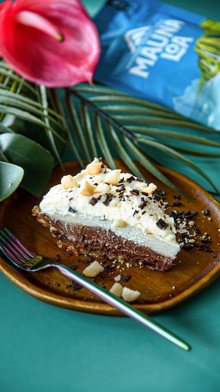 Haupia Pie with Macadamia Crust