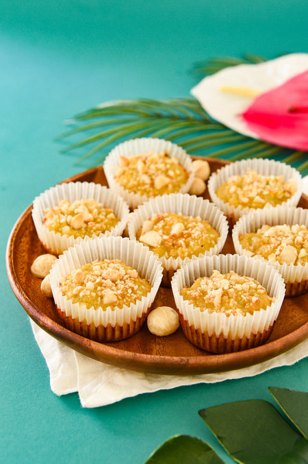 Mauna Loa's Grain-Free Macadamia Nut + Banana Muffins