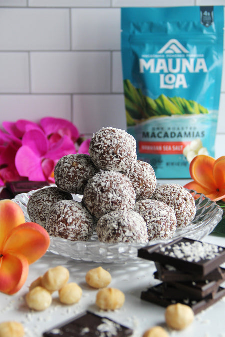 Triple Chocolate Macadamia Keto Protein Bites