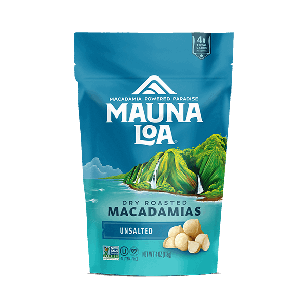 Flavored Macadamias - Unsalted Small Bag - Hawaiian Host X Mauna Loa