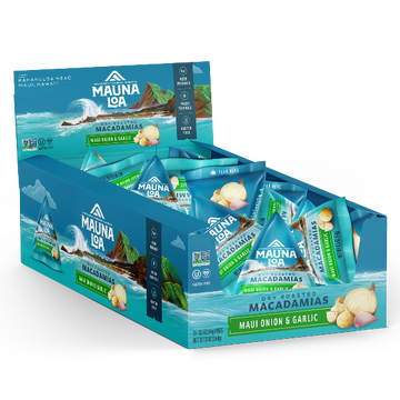 Flavored Macadamias - Maui Onion and Garlic Mini Mauna - Hawaiian Host X Mauna Loa