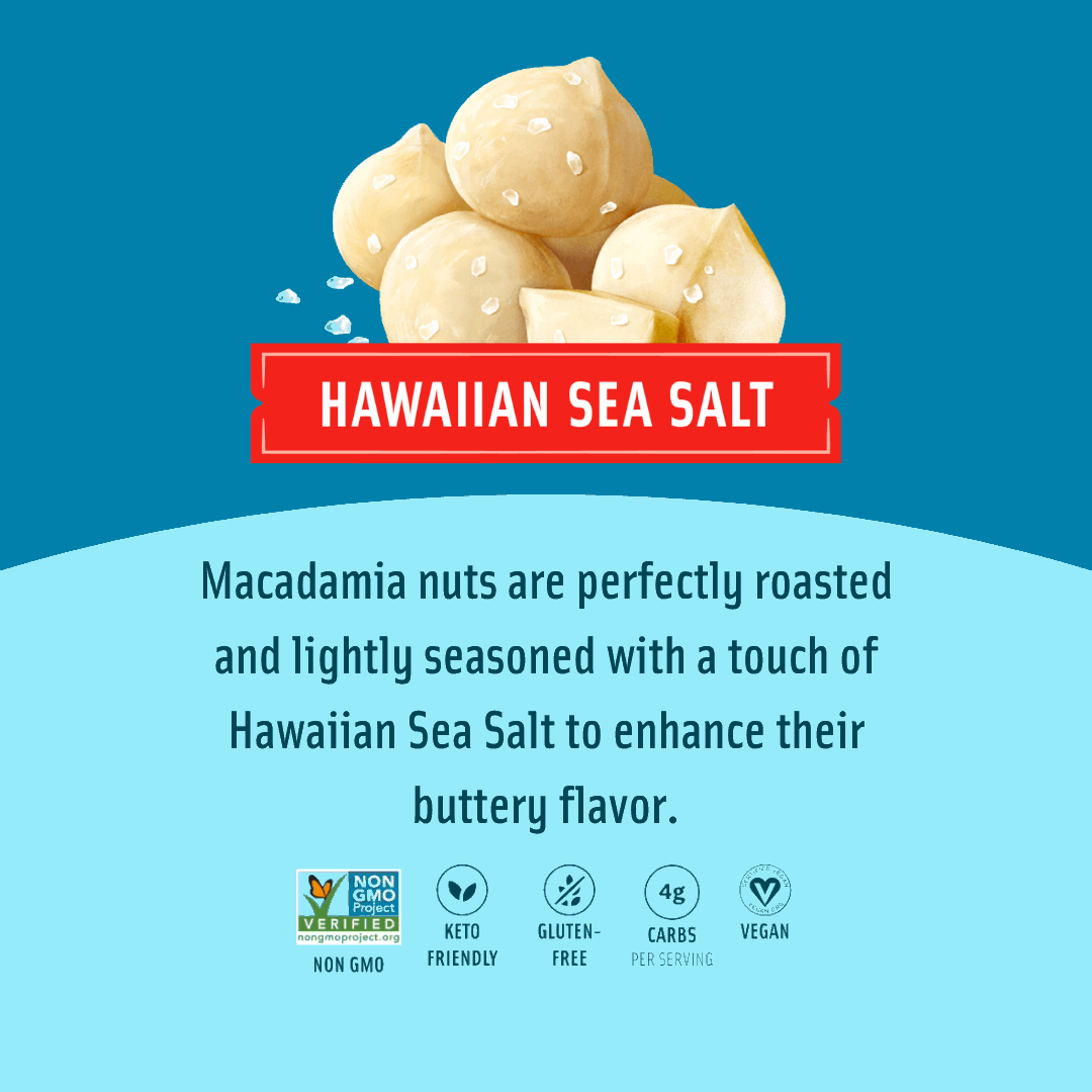 Flavored Macadamias - Hawaiian Sea Salt Cups - Hawaiian Host X Mauna Loa Gallery Fullscreen Image