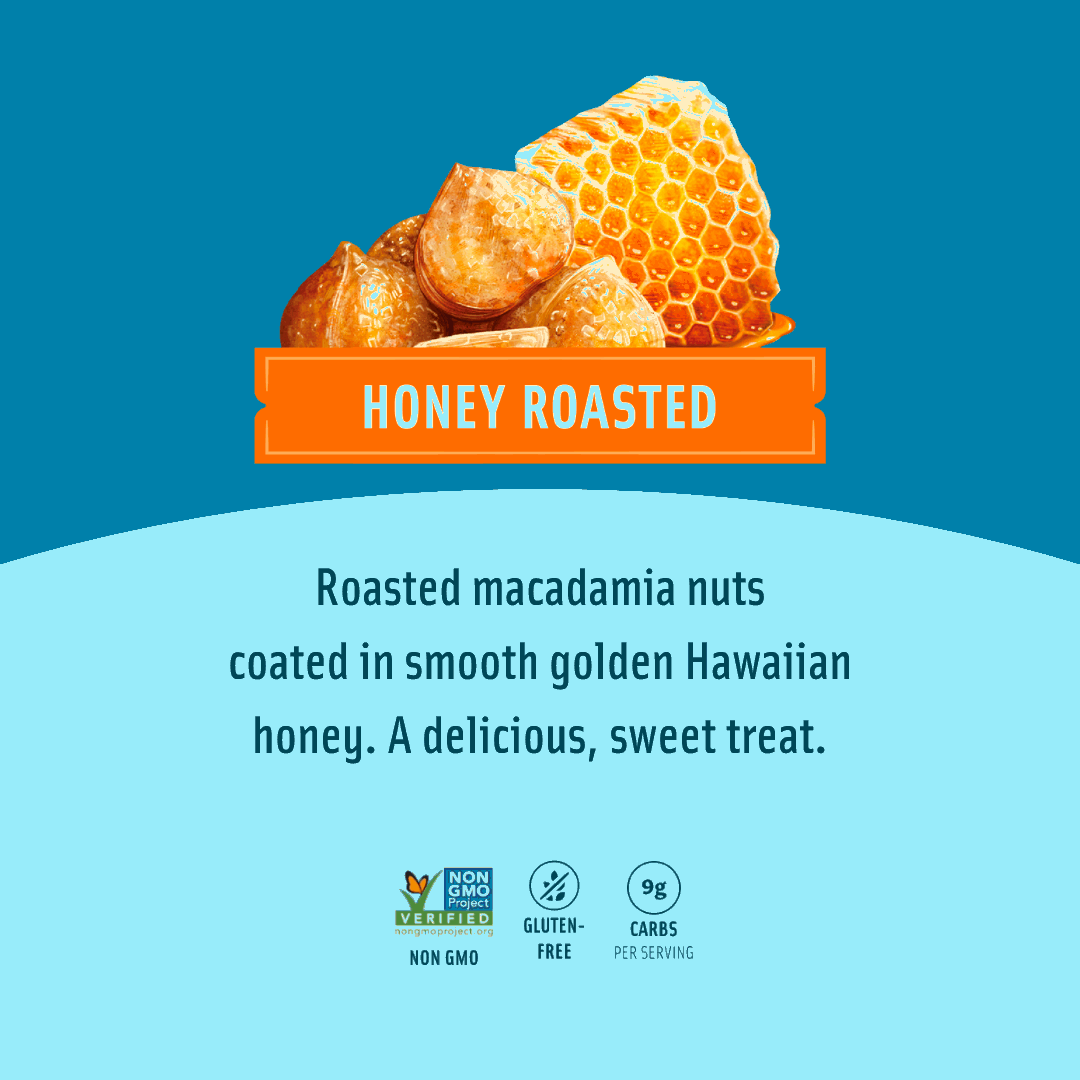 Flavored Macadamias - Honey Roasted Mini Mauna - Hawaiian Host X Mauna Loa Gallery Fullscreen Image