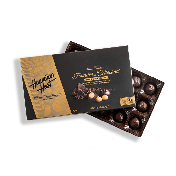 Founder's Collection Dark Chocolate 7oz Box - Hawaiian Host X Mauna Loa