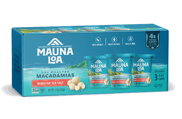 Flavored Macadamias - Hawaiian Sea Salt Cups - Hawaiian Host X Mauna Loa Gallery Fullscreen Image