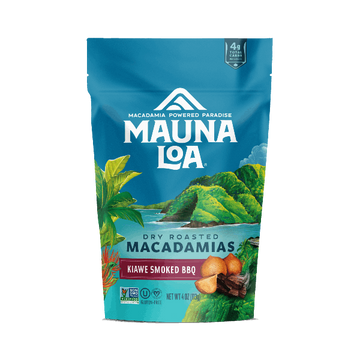 Flavored Macadamias - Kiawe Smoked BBQ Bag - Hawaiian Host X Mauna Loa