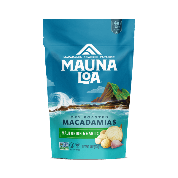 Flavored Macadamias - Maui Onion and Garlic Small Bag - Hawaiian Host X Mauna Loa