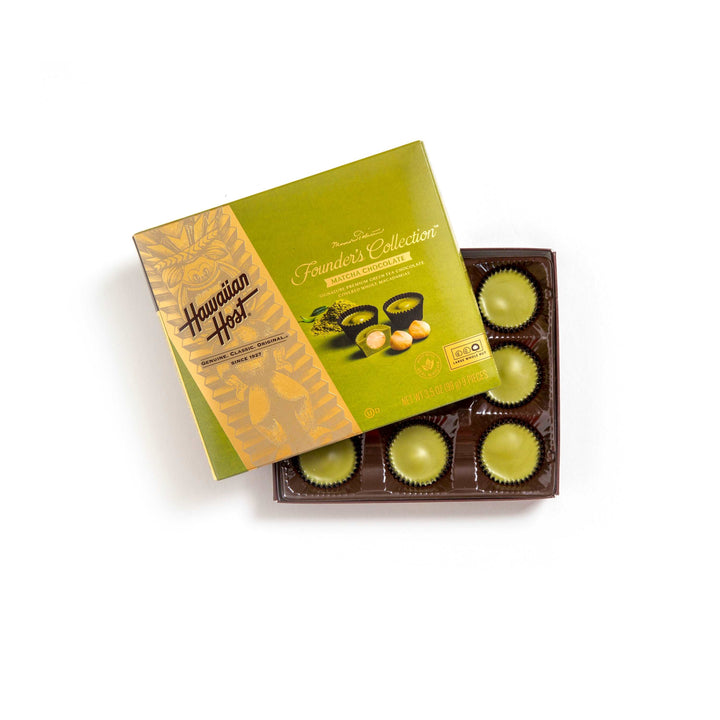 Founder's Collection Matcha Chocolate 3.5oz Box - Hawaiian Host X Mauna Loa