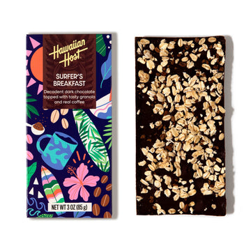 Surfer's Breakfast Chocolate Bar - Hawaiian Host X Mauna Loa