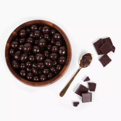 dark-chocolate-pieces in a bowl Gallery Fullscreen Image